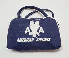 VINTAGE 1960's AMERICAN AIRLINES Advertising MINIATURE FLIGHT DUFFLE BAG picture