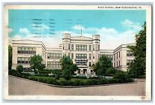 1935 High School Building Street View New Kensington Pennsylvania PA Postcard picture