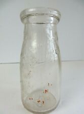 Vintage Half Pint Milk Bottle Clear Glass Levengood's Dairies   #12590 picture