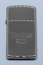 ZIPPO (2000 D-XVI) Slim Polished Chrome Lighter - NEW/UNUSED - Engraved MR. MIKE picture