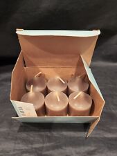 Partylite Coconut Milk Chocolate V06448 Retired Votive Candles with Box 6 Count picture