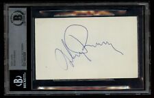 Mickey Rooney d2014 signed autograph 3x5 index card Actor Andy Hardy BAS Slabbed picture