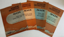 Vintage 1948-52 Operating Manuals: Allen Electric and Equipment Co, Kalamazoo MI picture