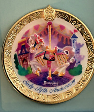 Club 33 Disneyland KING ARTHUR CAROUSEL Charger Plate PIN 65th Carrousel  LE NIB picture