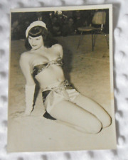 Vintage Stage Risque Dancer Female Bathing Suit w/scarves 1930s B & W 5x7 Photo picture