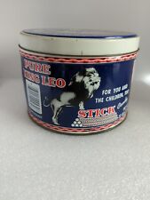 Vintage Candy Tin (empty) King Leo Peppermint Stick Standard Candy Co M22045 picture