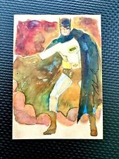 Batman ORIGINAL Watercolor ART SKETCH CARD by Mark McHaley 🔥 DC picture