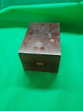 VTG  Weis Wooden  Recipe Box Monroe Michigan Rough Condition Project  picture