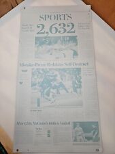 The Washington Post Aluminum Printing Plate Mark McGwire Cal Ripken 2,632 HITS picture