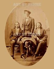 1873 Wild Bill Hickok Texas Jack Omohundro &Buffalo Bill Cody Very Rare Photo picture