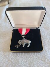 Boy Scouts of America - Sterling Silver Buffalo Award Medal w/ Tie Pin BSA picture