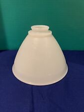 Vintage Milk Glass Torchiere Floor Waffle Lamp Shade 8