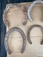 antique horseshoes 4 multiple brands and sizes picture