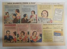 Post Grape Nuts Cereal Ad: Mrs. Haskell Finds a Way  from 1930's 11 x 15 inches picture