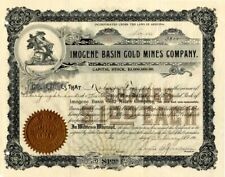 Imogene Basin Gold Mines Co. - Stock Certificate - Mining Stocks picture