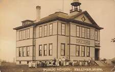 1910s Public School Kelliher Minnesota Minn Kids outside as-is  picture