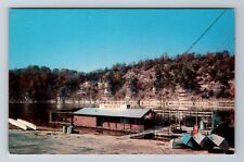 Omaha AR-Arkansas, Cricket Creek Boat Dock, Antique Vintage Souvenir Postcard picture
