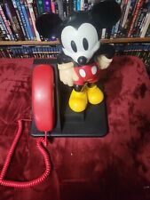 Vintage 1990's Mickey Mouse Corded Land Line Touch Tone Phone AT&T Disney WORKS picture