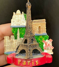 Vintage Souvenirs 3D Eiffel Tower PARIS Marble Decor Travel Memorabilia 3