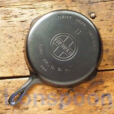 Vintage GRISWOLD Cast Iron SKILLET Frying Pan # 8 LARGE BLOCK LOGO - Ironspoon picture