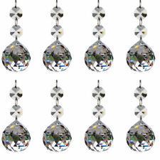 H&D 10pcs Clear Crystal Glass Ball Chandelier Prisms Pendants Parts Beads,20mm picture