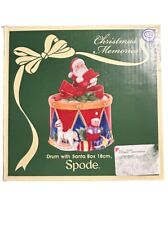 Spode Christmas Drum With Santa Box 18cm Holiday Season Decoration Decor picture