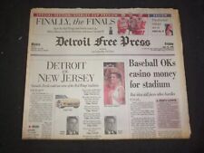1995 JUNE 16 DETROIT FREE PRESS NEWSPAPER -BASEBALL OKS MONEY 4 STADIUM- NP 7638 picture