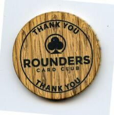 1.00 Chip from the Rounders Card Club San Antonia Texas Thank You Chip picture