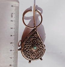 Antique Extremely Rare Ancient Bronze Viking Amulet Pendant Necklace Vintage picture
