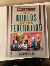 Vintage 1989 Star Trek Book The Worlds of the Federation by Shane Johnson picture
