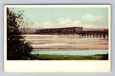 Albuquerque NM-New Mexico, Rio Grande Bridge, Antique Vintage Postcard picture