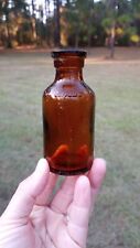 1920's Small Amber Lysol Corktop Bottle picture
