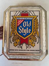Vintage Heilemans Old Style Beer Advertising Wall Light Lighted Sign Works picture