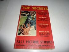 TOP SECRETS #4 Street & Smith 1948 Crime Comics GD- 1.8 Complete Copy picture