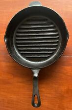 Vintage Cast Iron Skillet Frying Pan Seasoned 12” Raised Griddle Non Stick picture