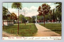 Hanover PA-Pennsylvania, West Park, Antique Vintage Souvenir Postcard picture