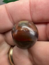 Ancient Giant Round Banded Agate Bead Roman/Asian 21.6 x 18.5 translucent RARE  picture