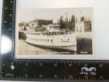 RPPC Greyline Sightseer Steamboat SEATTLE WA Washington Real Photo Postcard picture