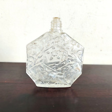 1930s Vintage Floral Pattern Glass Perfume Bottle Decorative Collectible GL45 picture