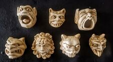 Gargoyle Set 7 Gothic Faces Mythical Wall Sculpture  picture