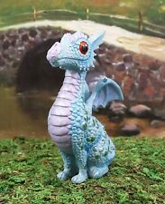 Ebros Whimsical Aqua Blue Wyrmling Baby Hatchling Dragon Figurine 4.75