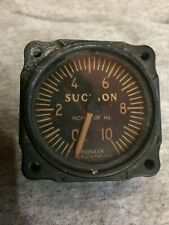 Vintage Pioneer / Bendix Suction Gauge 2601 1A B1 5363 FROM WW2 PLANE   picture