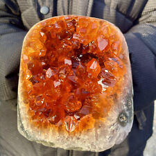 4.4LB Natural citrine geode quartz cluster crystal Cathedrals specimen Healing picture