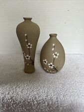 ceramic table top flower vases vintage picture