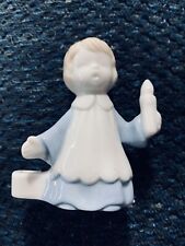Biedermann Porcelain Sri Lanka Ceramic Angel Miniature Christmas Candle Holder picture