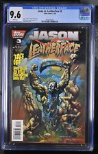 🔑🔥🔥🔥 JASON vs LEATHERFACE 3 CGC 9.6 Topps Friday 13th TEXAS CHAINSAW 429004 picture