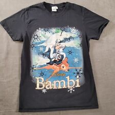 Vintage Disney Bambi Black T-Shirt Size Medium picture