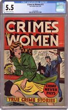 Crimes by Women #13 CGC 5.5 1950 4024354005 picture