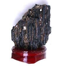 MUSEUM QUALITY 13 Pound 11.4 Ounce Black Tourmaline Crystal Gem Specimen BTWS3 picture