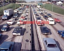 1970's Detroit I-94 Day Time Rough Hour Traffic 8x10 Photo  picture